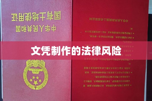 汝南文凭制作的法律风险
