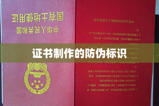 汝南证书制作的防伪标识