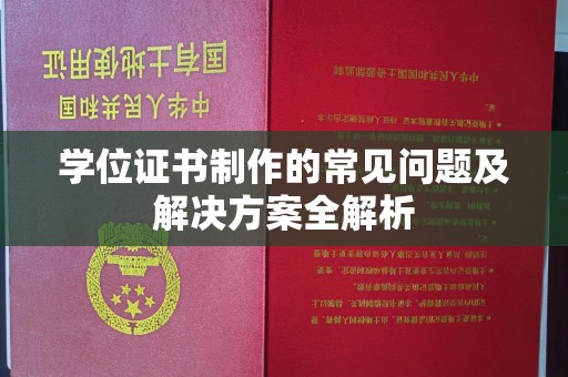 汝南学位证书制作的常见问题及解决方案全解析
