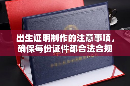 汝南出生证明制作的注意事项，确保每份证件都合法合规