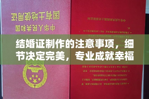 汝南结婚证制作的注意事项，细节决定完美，专业成就幸福