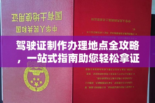 汝南驾驶证制作办理地点全攻略，一站式指南助您轻松拿证